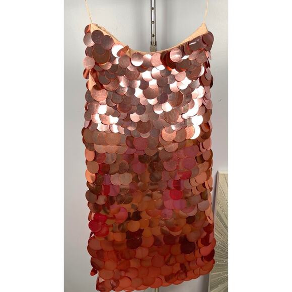 Jonathan Simkhai Elvira Pink Peony Multi Sequin Midi Skirt Size 0 - Picture 5 of 7